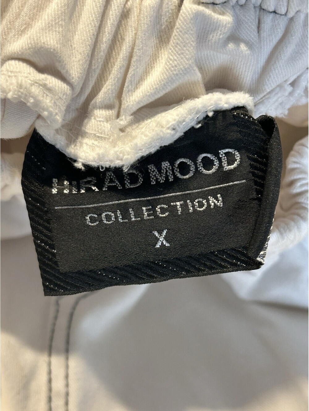 Rare Hiradmood Collection White Graphic Jogger Pants Gothic Streetwear - Picture 9 of 9